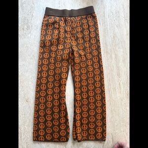 Misha & Puff Knit Izzy Pant in Nut Brown Peace Jacquard
